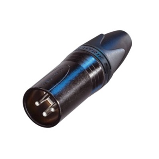 XLR NC3MXX 3-pin kabeldeel male zwart