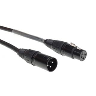 Admiral DMX kabel 3-pin XLR 120 ohm 0.5m zwart