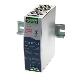 Meanwell voeding SDR-24VDC-120W DIN rail