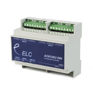 ELC AC612XUDIN DMX sturing DIN rail 12 contact