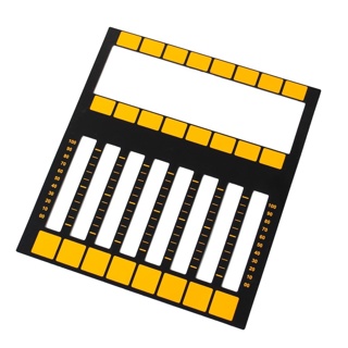 MA dot2 magneetplaat voor labelen van 8 faders