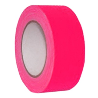 Fluor gaffa tape 25m rol 50mm roze