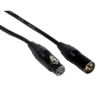 Neutrik XLR DMX kabel 3-pin 5m zwart