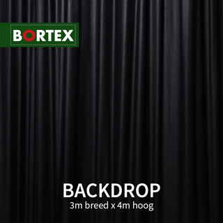 Bortex backdrop 320 g/m² 3m breed x 4m hoog