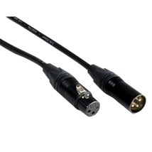 Neutrik XLR DMX kabel 3-pin proplex 1 meter zw.