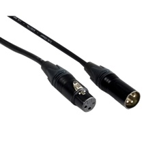 Neutrik XLR DMX kabel 3-pin proplex 5 meter zw.