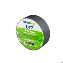 MegaTape PVC vloertape UT7 10m rol 19mm grijs
