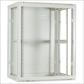 15U witte wandkast met glazen deur 600x450x770mm
