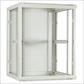 6U witte wandkast met glazen deur 600x600x368mm