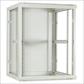 15U witte wandkast met glazen deur 600x600x770mm