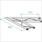 Prolyte truss ladder X30L-C002 60 graden H